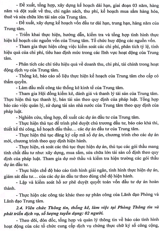 Trung tâm Chứng thực điện tử quốc gia tuyển dụng viên chức năm 2021