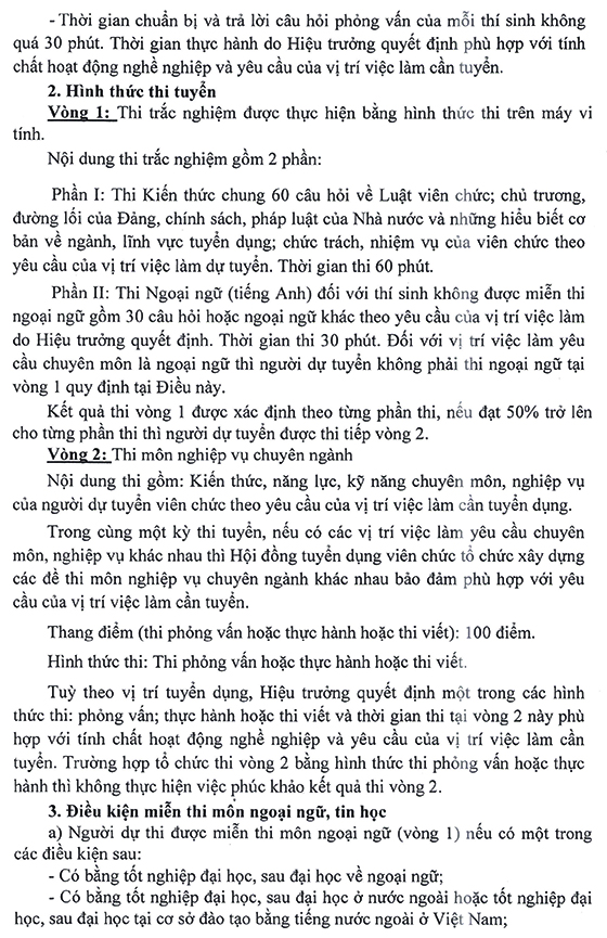 Trường Đại học Kinh tế - Kĩ thuật Công nghiệp tuyển dụng viên chức đợt 1 năm 2021