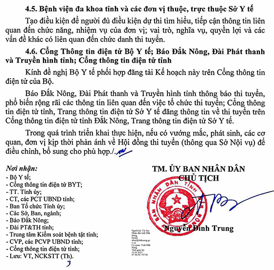 UBND tỉnh Đắk Nông tuyển dụng chức danh Giám đốc Bệnh viện đa khoa tỉnh năm 2021