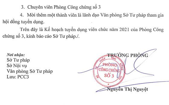 Phòng Công chứng số 3 - Sở Tư pháp tỉnh Đồng Nai tuyển dụng viên chức năm 2021