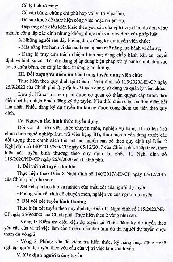 UBND huyện Đakrông, Quảng Trị thông báo tuyển dụng viên chức sự nghiệp năm 2021