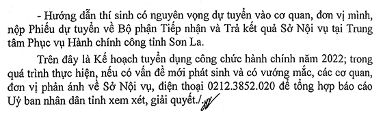 UBND tỉnh Sơn La tuyển dụng công chức cấp tỉnh, huyện, thành phố năm 2022
